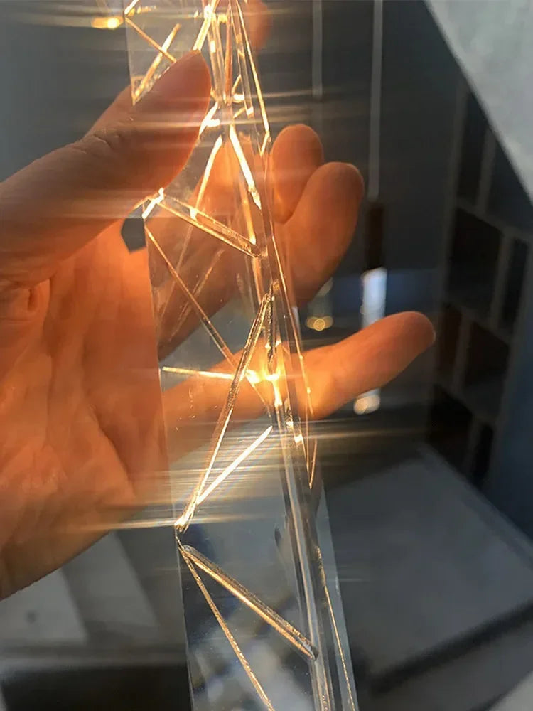 Afralia™ Crystal LED Pendant Light: Luxury Lighting Fixture for Living Room, Bedroom, Hotel & Shop