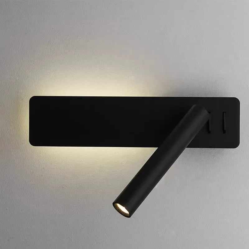 Afralia™ LED Wall Lamp Spotlight Switch Modern Bedroom Reading Light