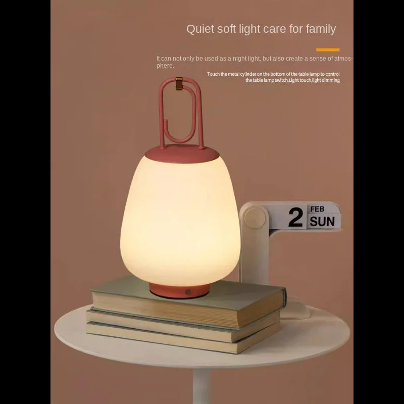Afralia™ Rechargeable Table Lamp for Home Office Desk Bedroom Lighting