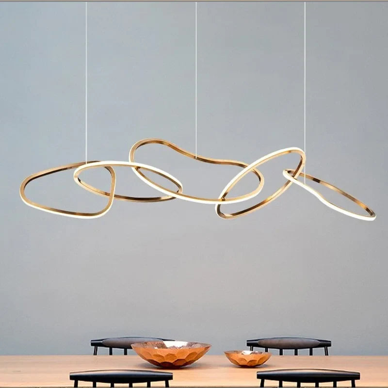 Afralia™ Nordic Pendant Lights for Home Dining Room Bar Dimmable Chandeliers Fixtures Luxe Decor