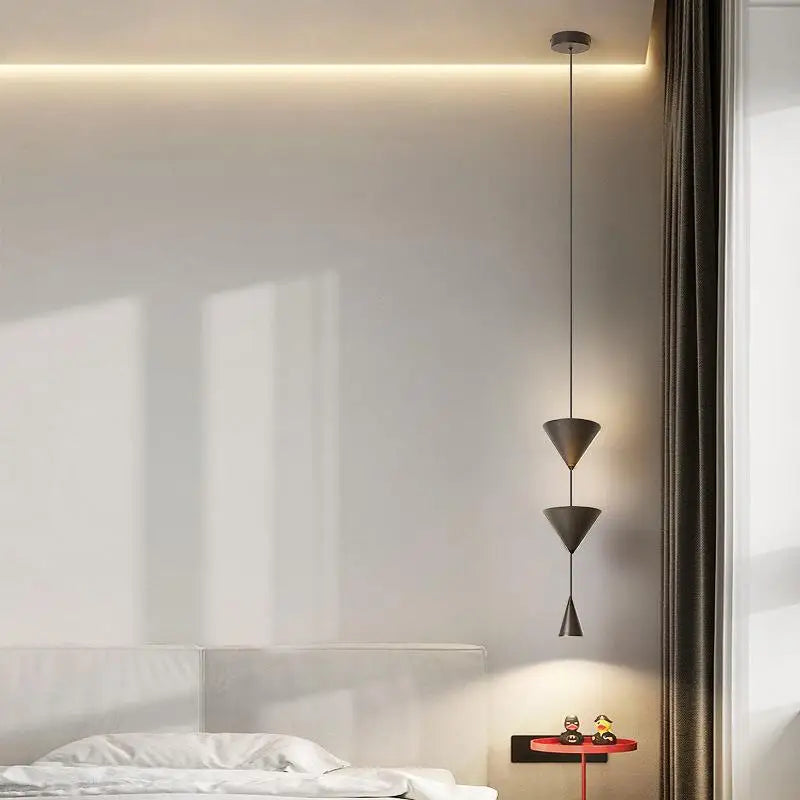 Afralia™ Modern Metal LED Pendant Light for Bedroom Parlor & Bar Atmosphere