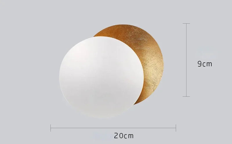 Afralia™ Modern Moon Eclipse LED Wall Lamps for Living Room Bedroom Decoration