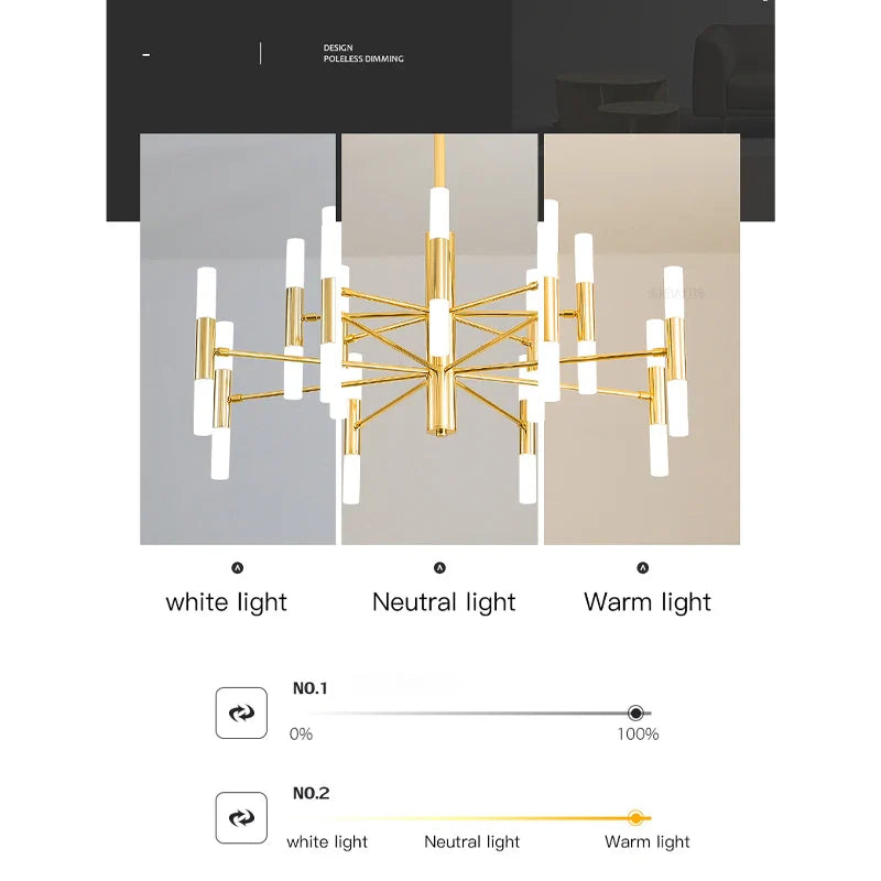 Afralia™ Starry LED Ceiling Chandelier for Living, Bedroom, Dining Room - Luxury Lighting Fixtures