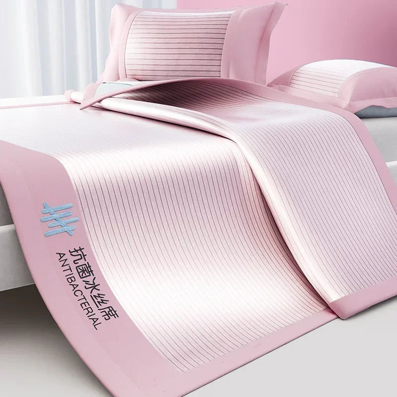 Afralia™ Silky Touch Antibacterial Cooling Mattress Sleeping Mat in Solid Color for Bedding