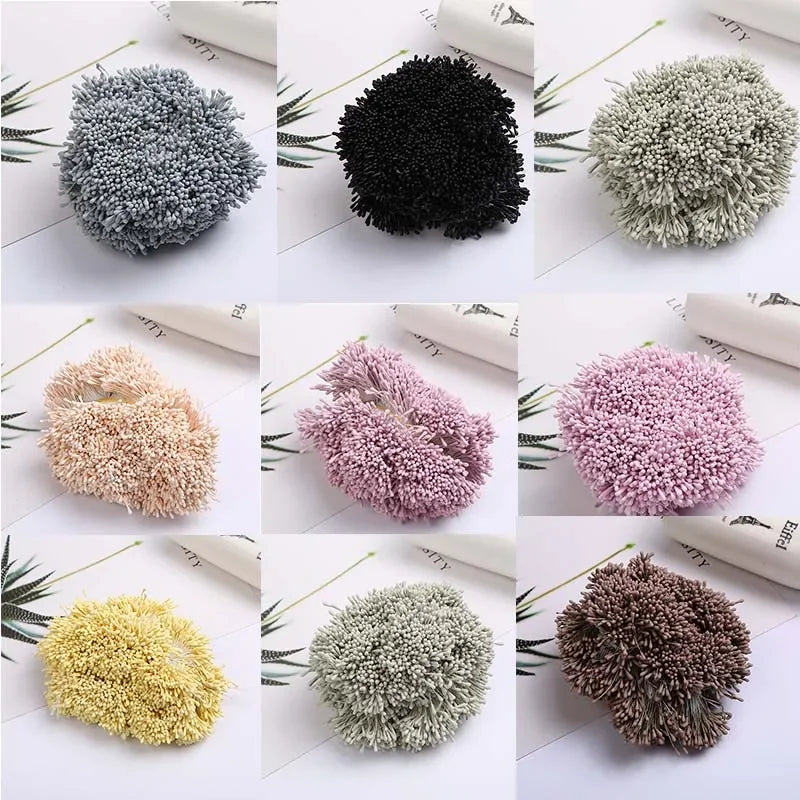 Afralia™ Mini Stamen Artificial Flowers for Wedding Party Home Decoration DIY Scrapbook