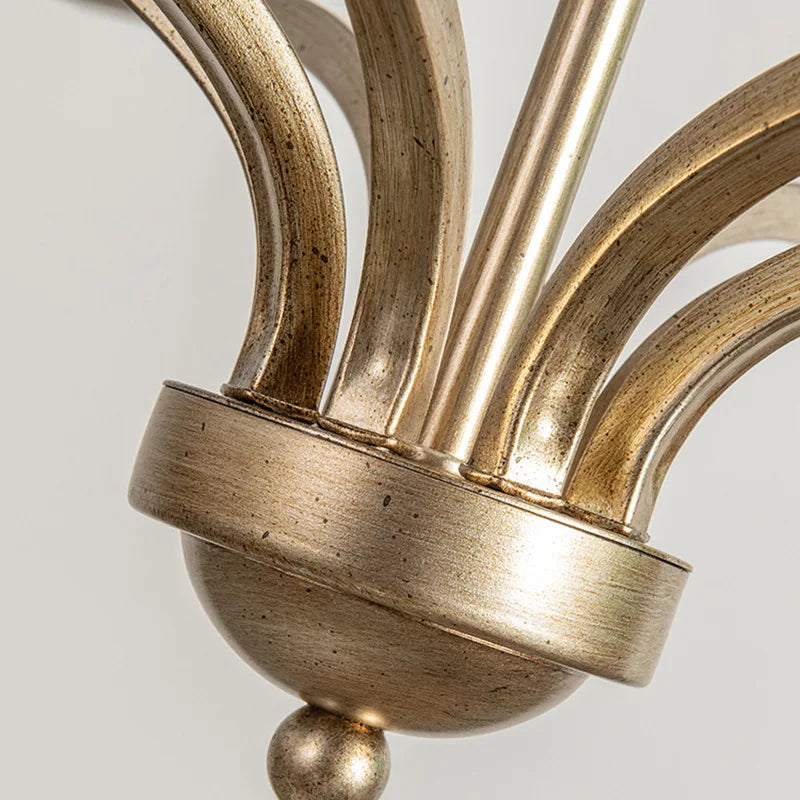 Afralia™ Retro Iron Chandelier for High-end Living, Dining, and Bedroom Lighting