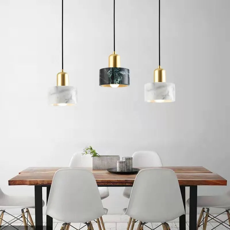 Afralia™ Marble Chandelier: Modern LED Pendant Lighting for Dining, Living, and Bedroom Décor