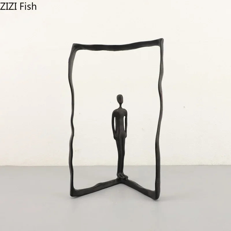 Afralia™ Modern Character Sculpture Abstract Crafts Desk Decoration Ornaments