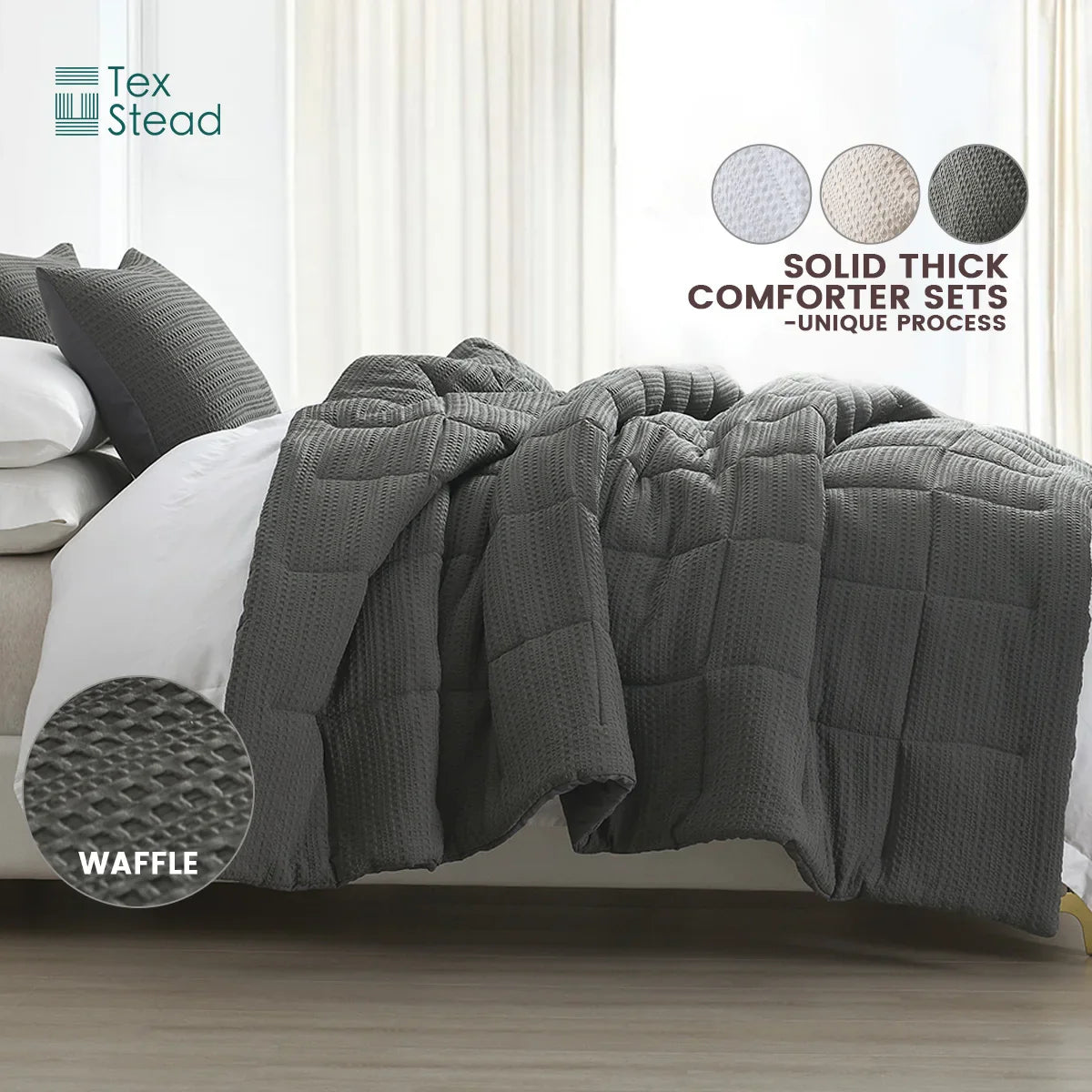 Afralia™ All Season Bed Comforter for Winter Warmth, Machine Washable