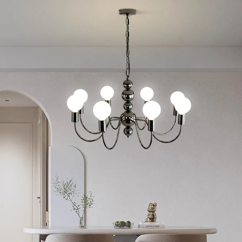 Afralia™ Sphere Chandelier: Modern Medieval Style Pendant Lighting for Living Room and Bedroom