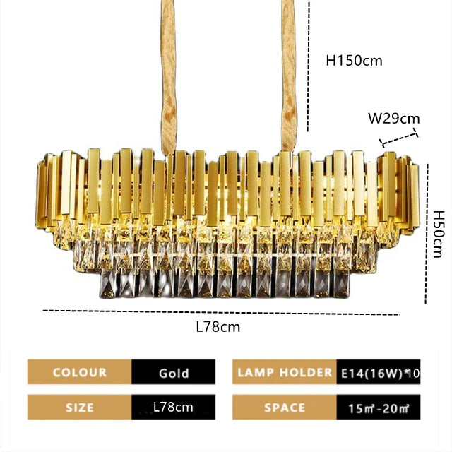 Afralia™ Crystal Pendant Chandelier for Modern Luxury Décor.