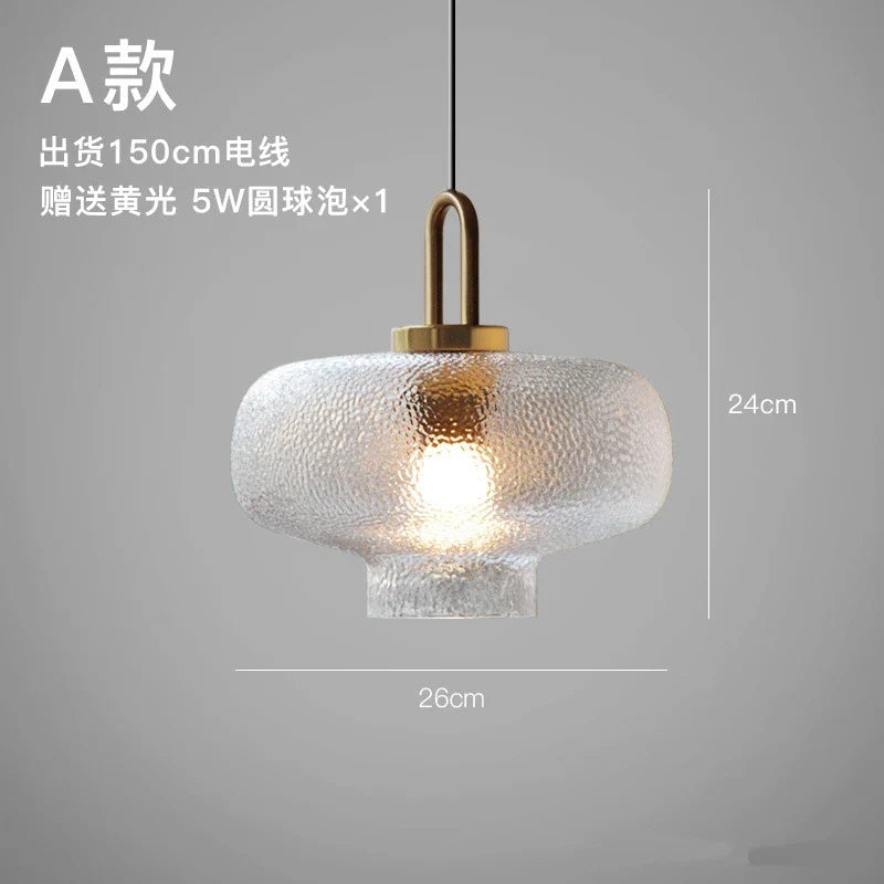 Afralia™ Glass Pendant Lights - Modern Nordic LED Hanging Lamp for Home Decor