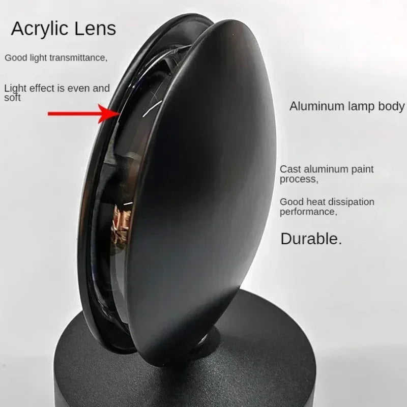 Afralia™ Rotatable LED Wall Lights: Distinct Design for Porch, Hotel, KTV and Hallway