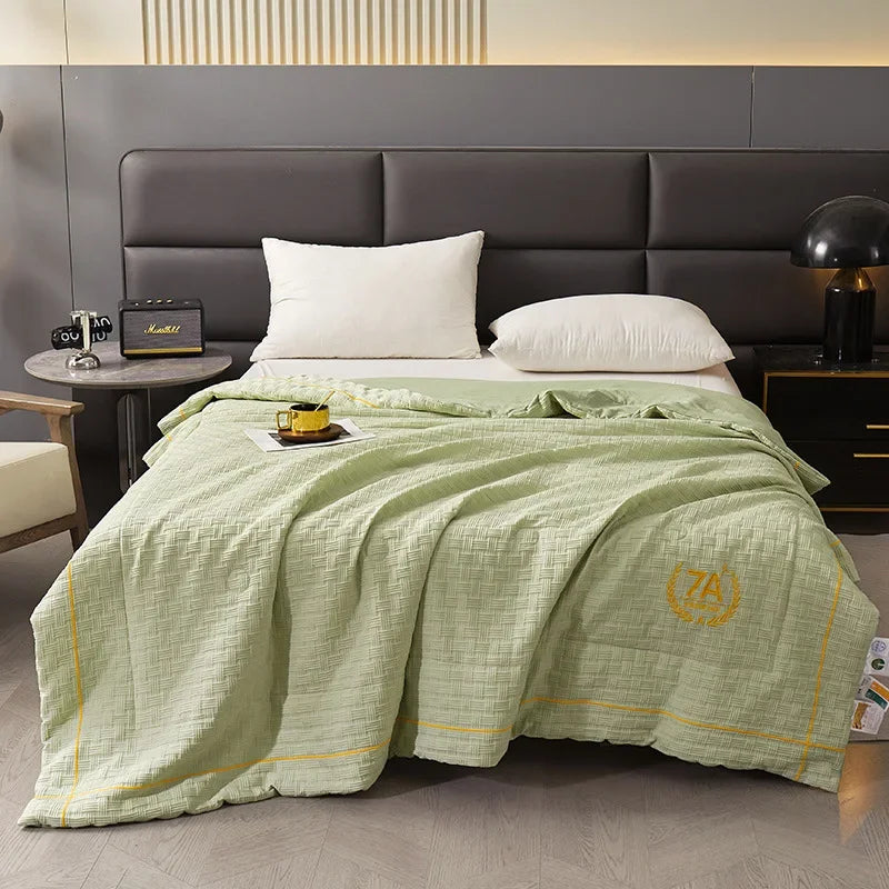 Afralia™ Summer Antibacterial Jacquard Embroidered Quilt, Maternal & Child Grade Luxury Comforter