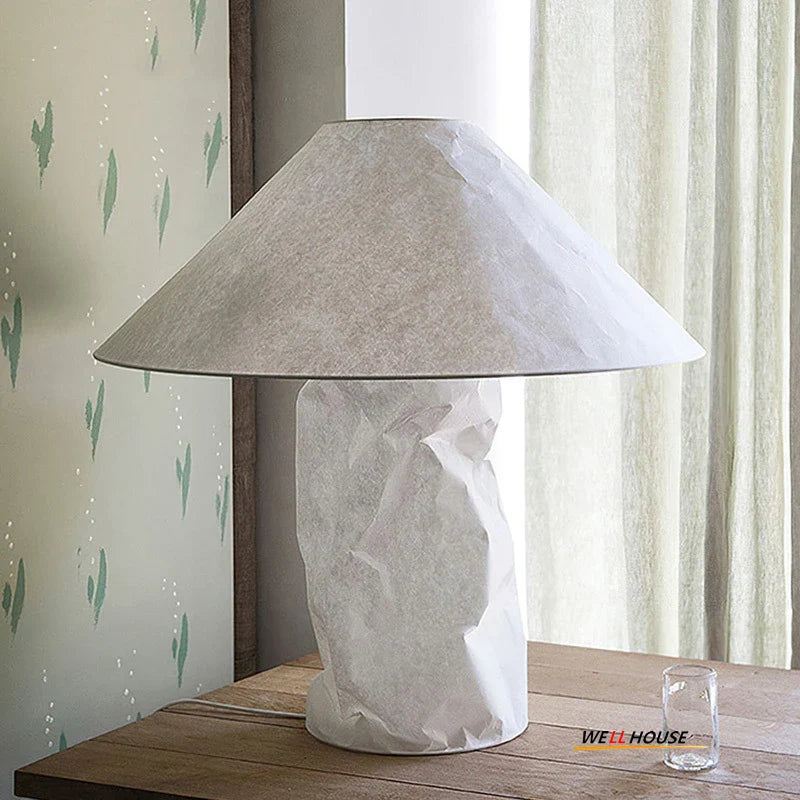 Afralia™ Japanese Paper Floor Lamp: Nordic Design Wabi Sabi LED Table Lamp for Bedroom, Living Room