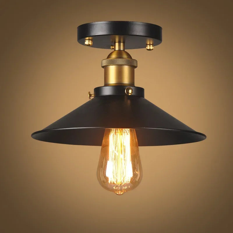 Retro Village Style Industrial Ceiling Light - Afralia™ Metal Loft Chandelier