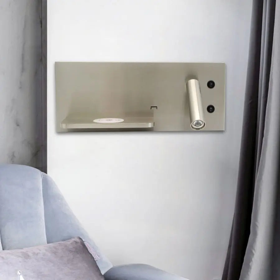 Afralia™ Wireless Charger Adjustable Headboard Spotlights