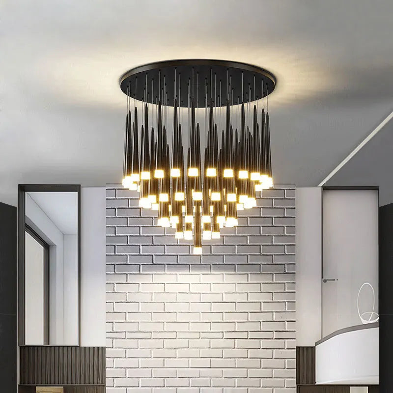 Afralia™ Modern Loft Chandelier LED Ceiling Light for Living Room Hallway