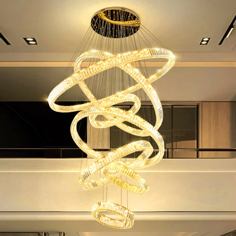 Afralia™ LED Chandelier for Modern Bedroom Living Room Decor Lighting