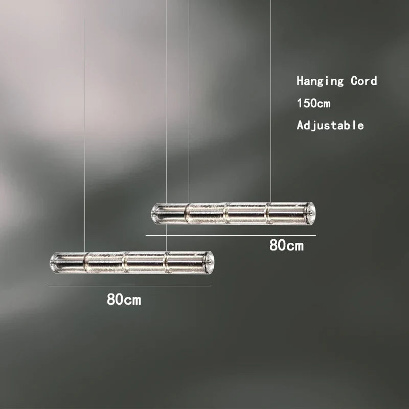 Afralia™ Crystal Glass LED Chandelier Pendant Lighting for High-end Dining Room