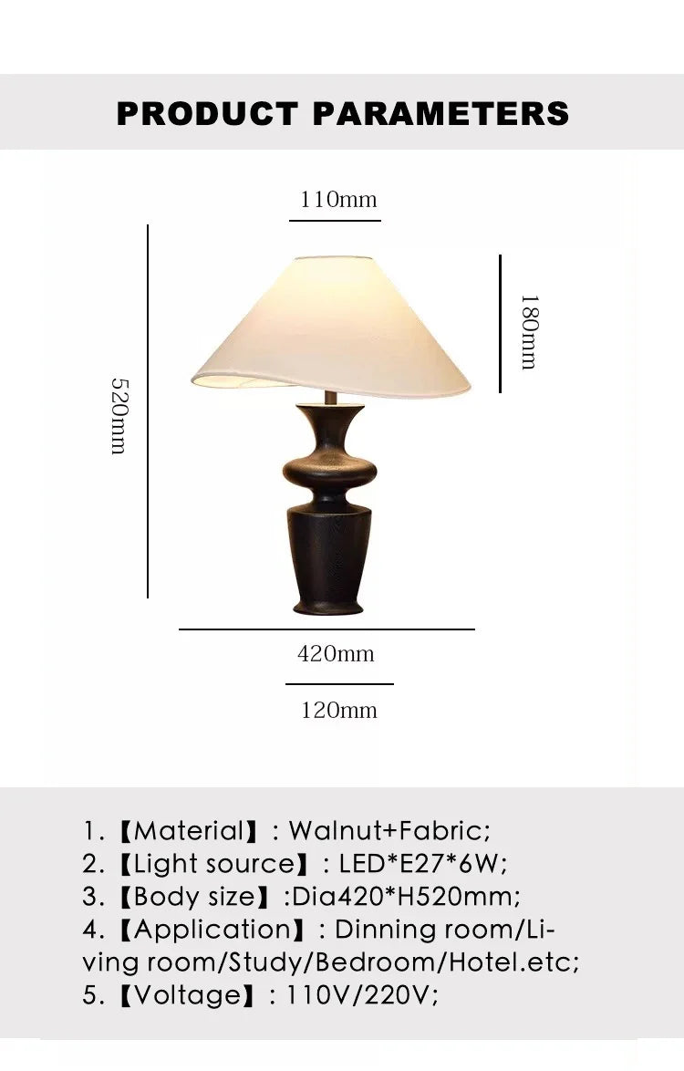 Afralia™ Walnut Black Wood Floor Lamp for Study Living Room Bedroom Lighting