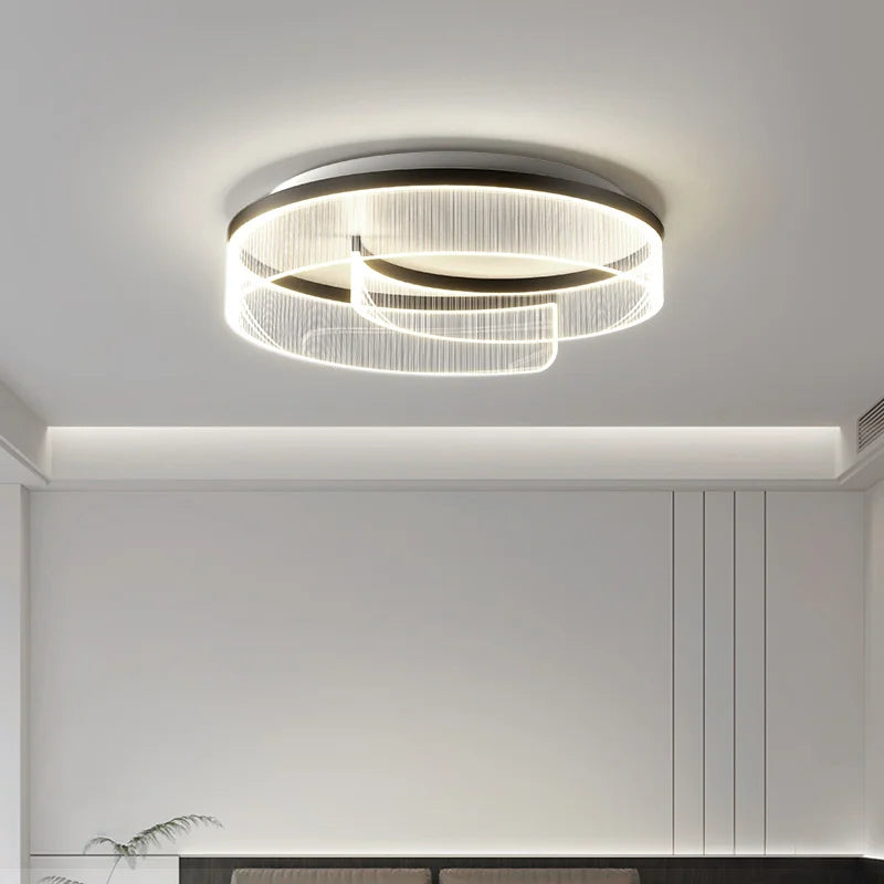 Afralia™ Round Led Ceiling Light: Stylish Acrylic Bedroom Lamp for Modern Lighting Solutions