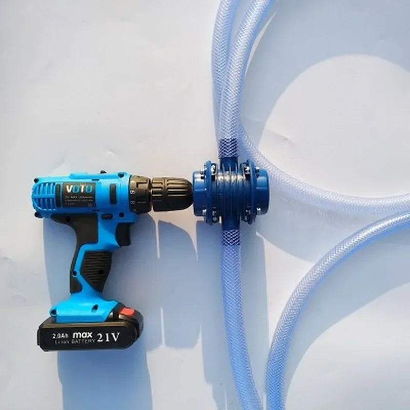 Afralia™ Blue Self-Priming DC Centrifugal Pump for Household and Hand Electric Drill