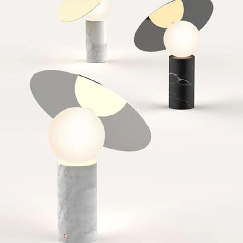 Afralia™ Nordic Marble Living Room Lamp - Modern Designer Bedroom Desk Light