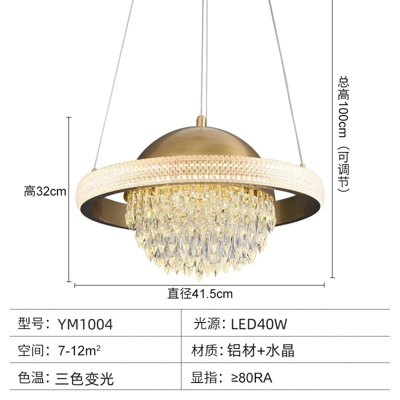Afralia™ Crystal Copper Pendant Lights: Elegant Nordic Design for Luxury Dining and Bedroom Décor