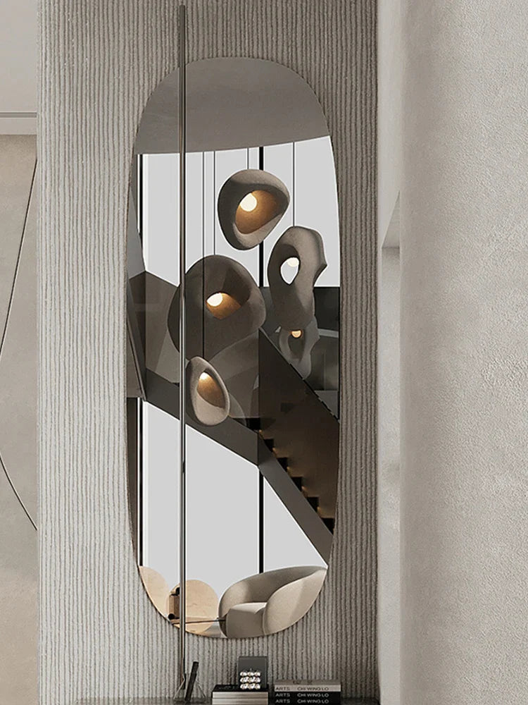 Afralia™ Wabi-sabi Style Chandelier Duplex Indoor Lighting for Home Decor and Living Room