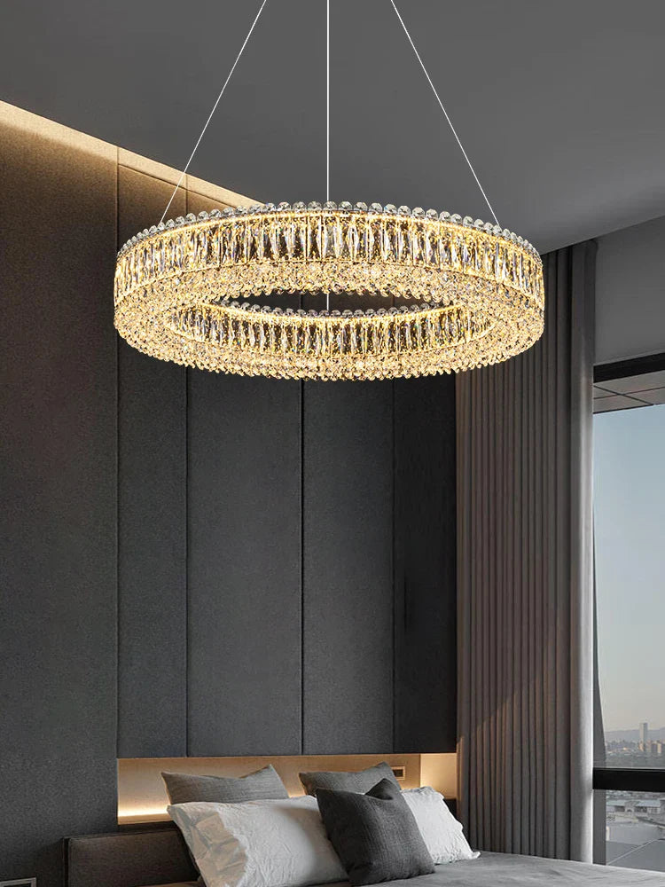 Afralia™ Crystal Chandelier: Elegant Nordic Ceiling Pendant Light for Luxury Home Decor