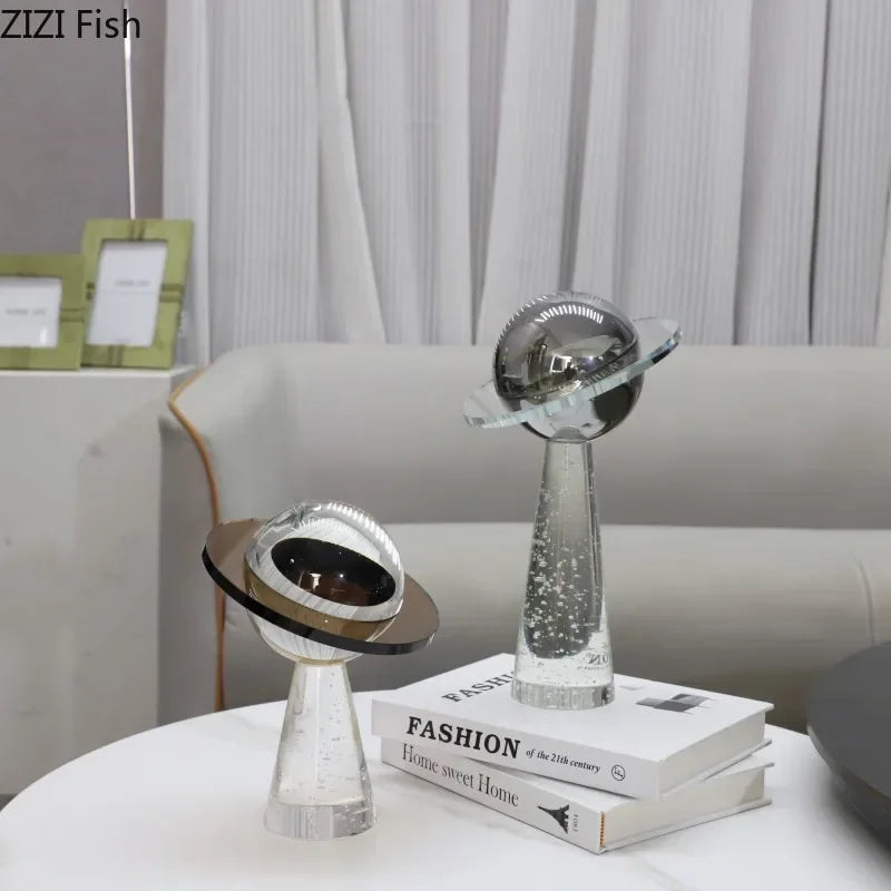 Afralia™ Geometric Crystal Star Desk Sculpture - Room Aesthetic Decor