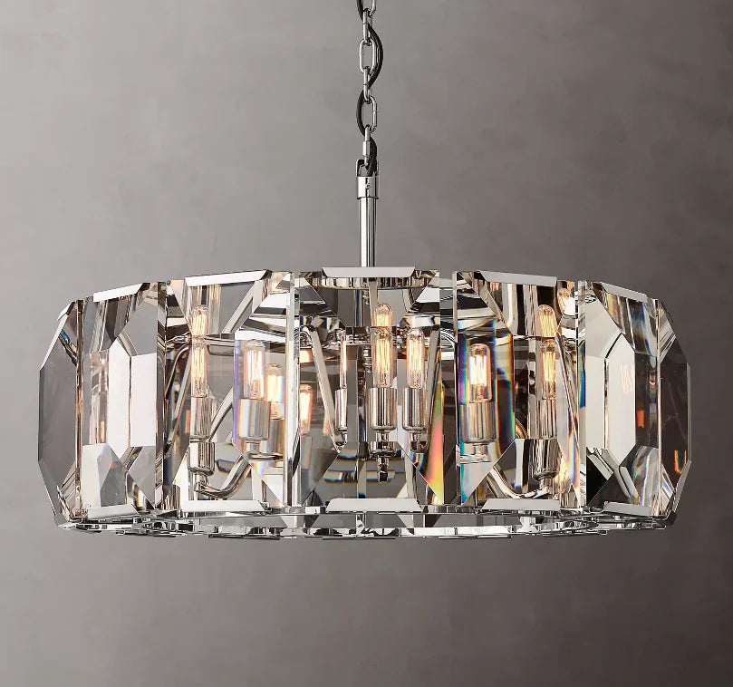 Afralia™ LED Crystal Chandelier Lustre Hanging Lamps for Dinning Room