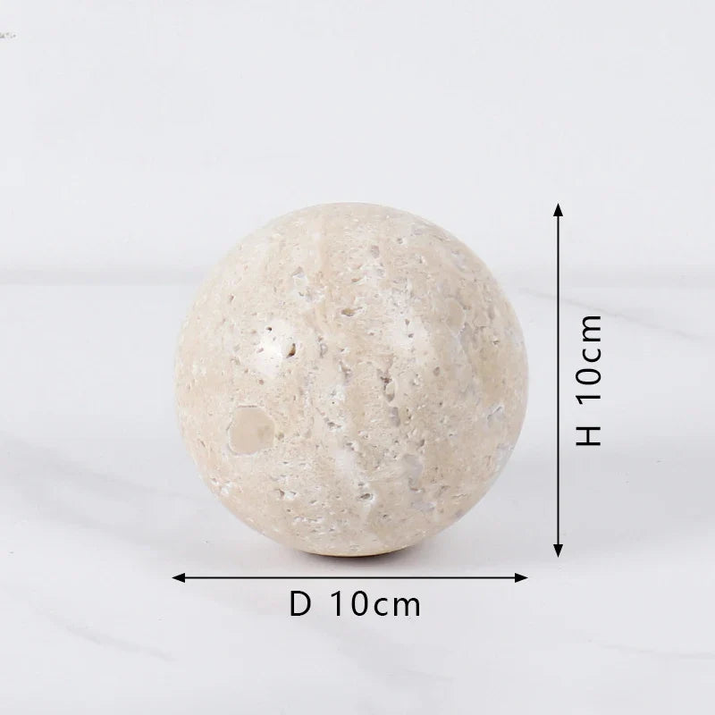 Afralia™ Luxury Marble Sculptures for Home Decor - Minimalist Travertine Ornaments for Stylish Living Spaces