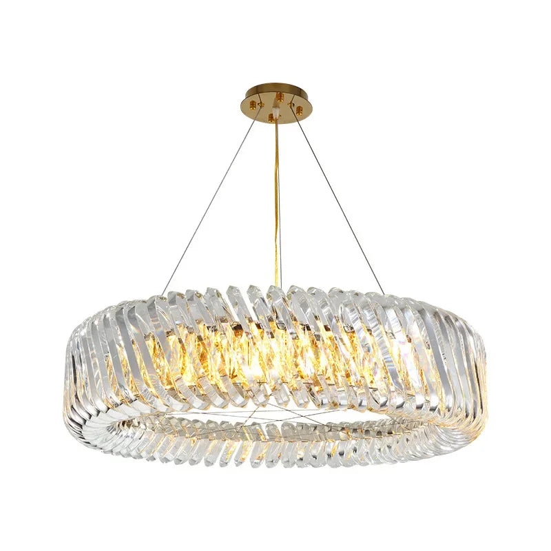 Afralia™ Modern Crystal LED Chandelier for Living Room and Bedroom Ceiling Lighting