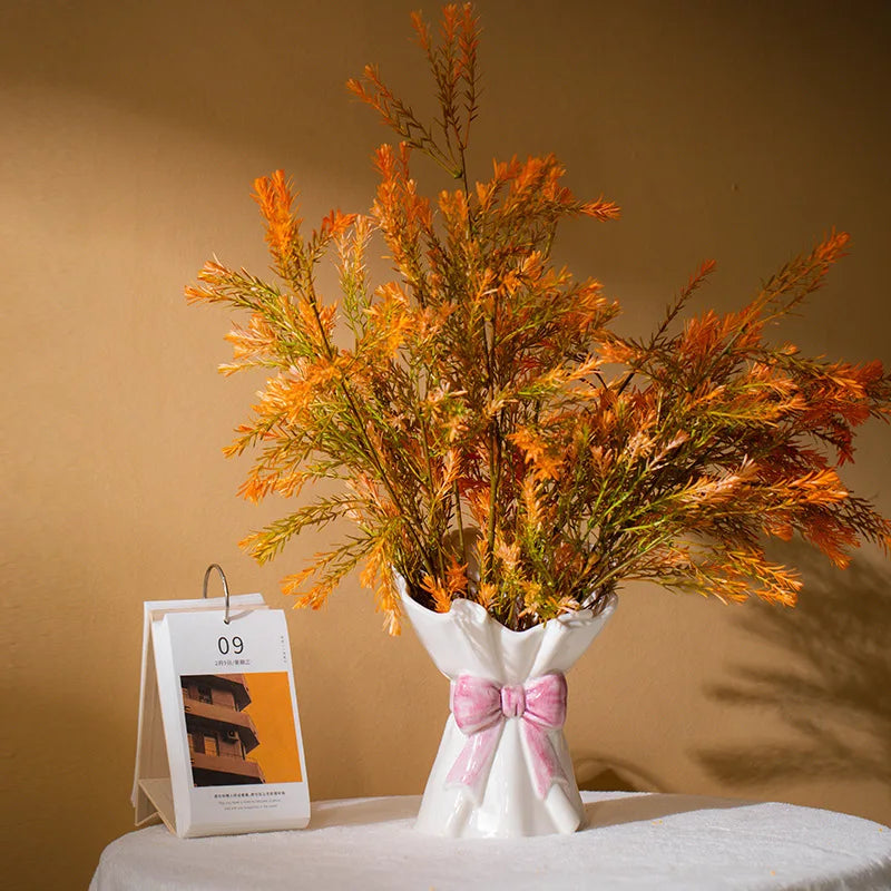 Afralia™ Ceramic Handicrafts Vase Bouquet - Home Decoration & Terrarium Accessories