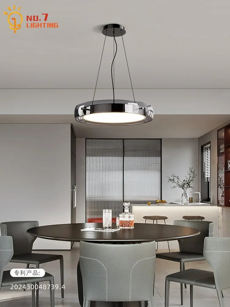Afralia™ Minimalist Glass Pendant Light LED for Bedroom Living Room Cafe