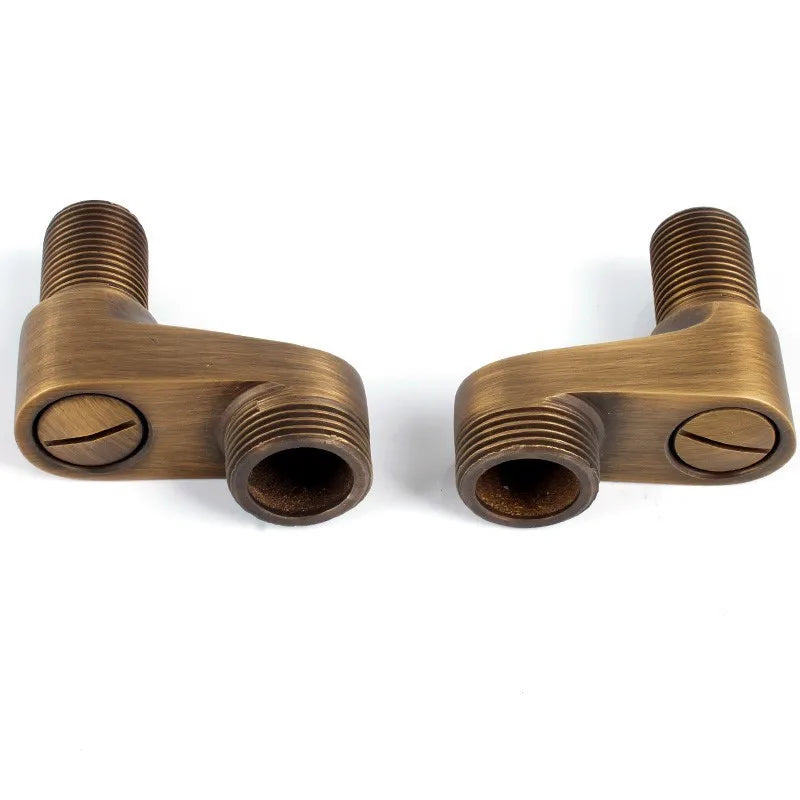Afralia™ Curangle Antique Brass/Chrome Bathroom Shower Faucet Install Parts: Premium Accessories