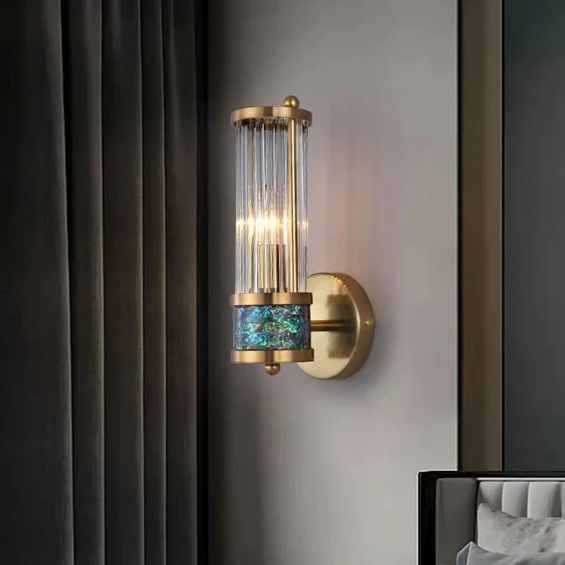 Afralia™ Modern Gold Wall Sconce Indoor Lamp for Restaurant Living Room Hotel Bedroom