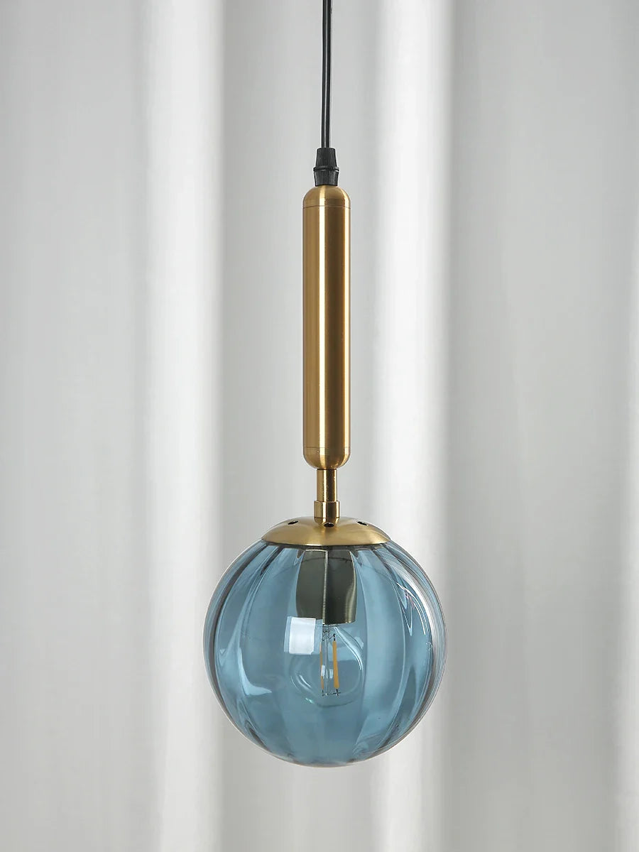 Afralia™ Wave Glass Ball LED Pendant Lamp for Modern Living Spaces