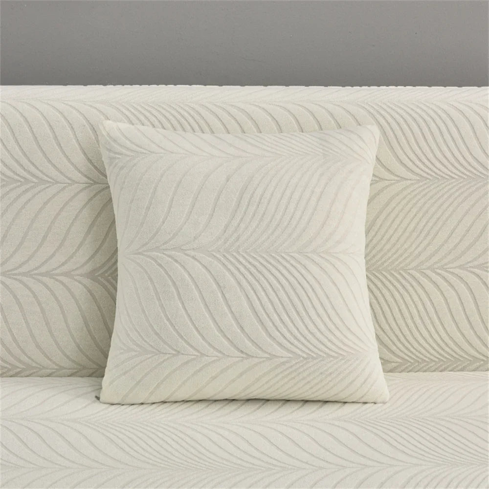 Afralia™ Waterproof 12 Colors Spandex Sofa Cover Slipcover with Leaf Pattern