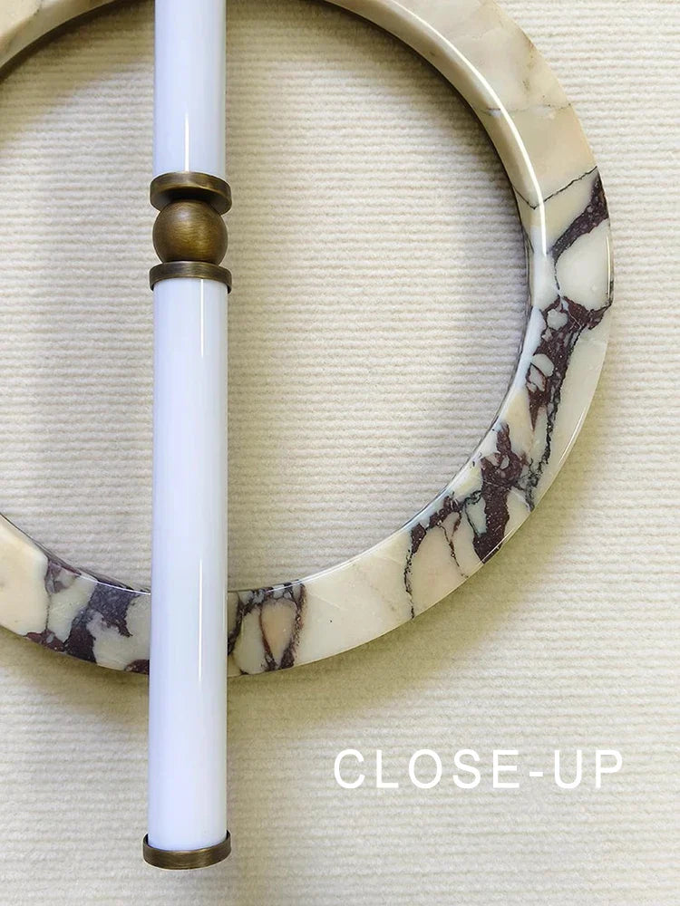 Afralia™ Marble Stone Wall Lights for Creative Home Decor and Bedside Lighting