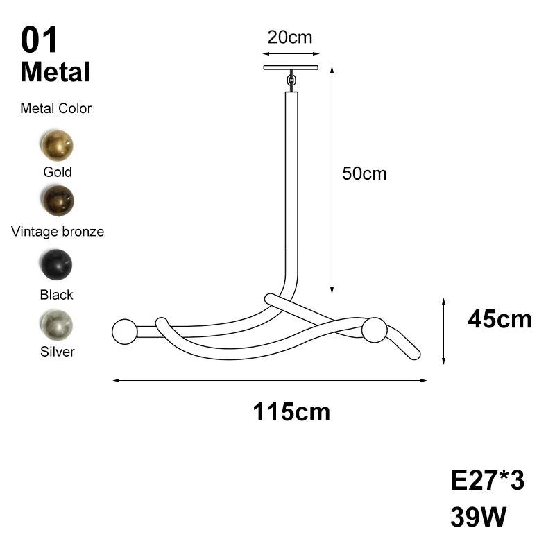 Afralia™ Brass and Black Chandelier, Dimmable Art Deco Ceiling Light