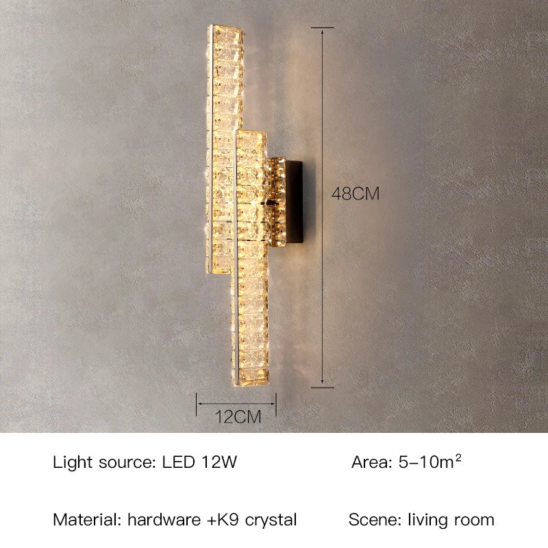 Afralia™ Crystal Wall Lamp: Elegant Lighting for Home, Hotel, or Office Decor