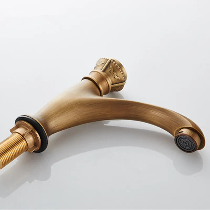 Afralia™ Brushed Bronze Basin Faucet Single Lever Cold Water Mixer Tap