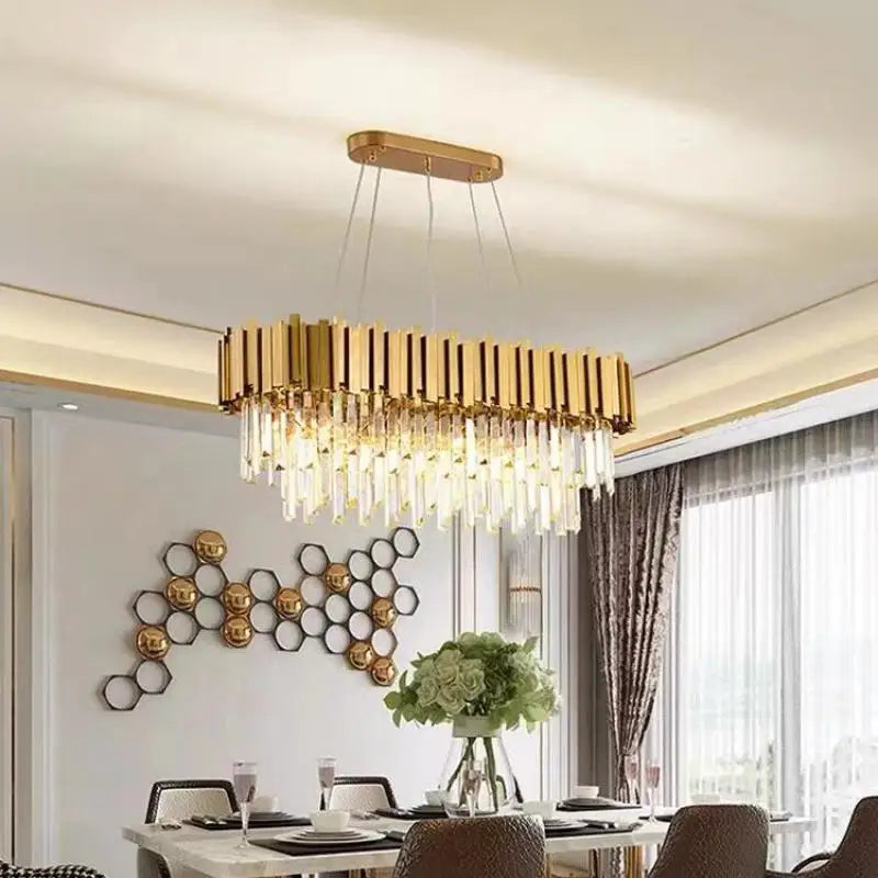 Afralia™ European Style Crystal Chandelier for Elegant Dining Room and Bedroom Lighting