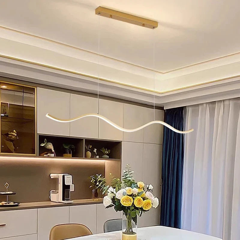 Afralia™ Modern LED Pendant Light Chandeliers for Living Room and Dining Room