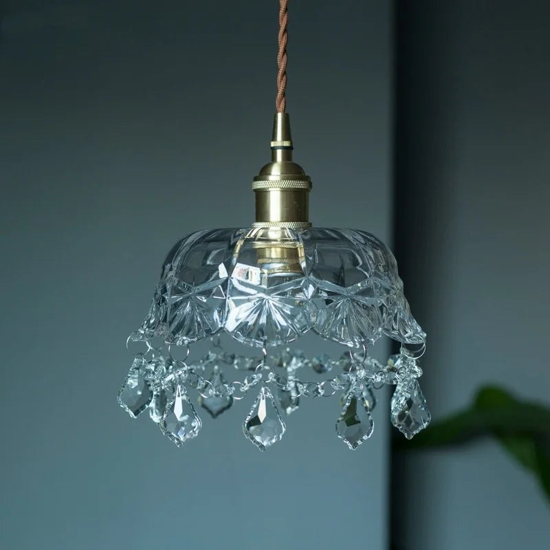 Afralia™ Crystal Glass LED Pendant Lights for Modern Spaces