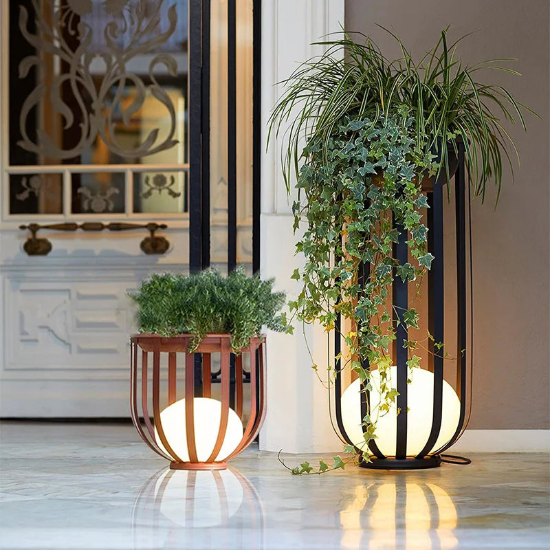 Afralia™ Solar Garden Floor Lamp: Stylish Outdoor Lighting for Villa Courtyard, Walkway, Yard