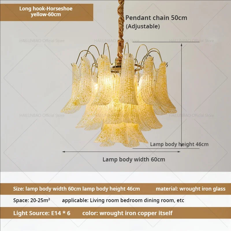 Afralia™ Crystal Chandelier: French Light Luxury Retro Color Living Room Villa Dining Room Lamps